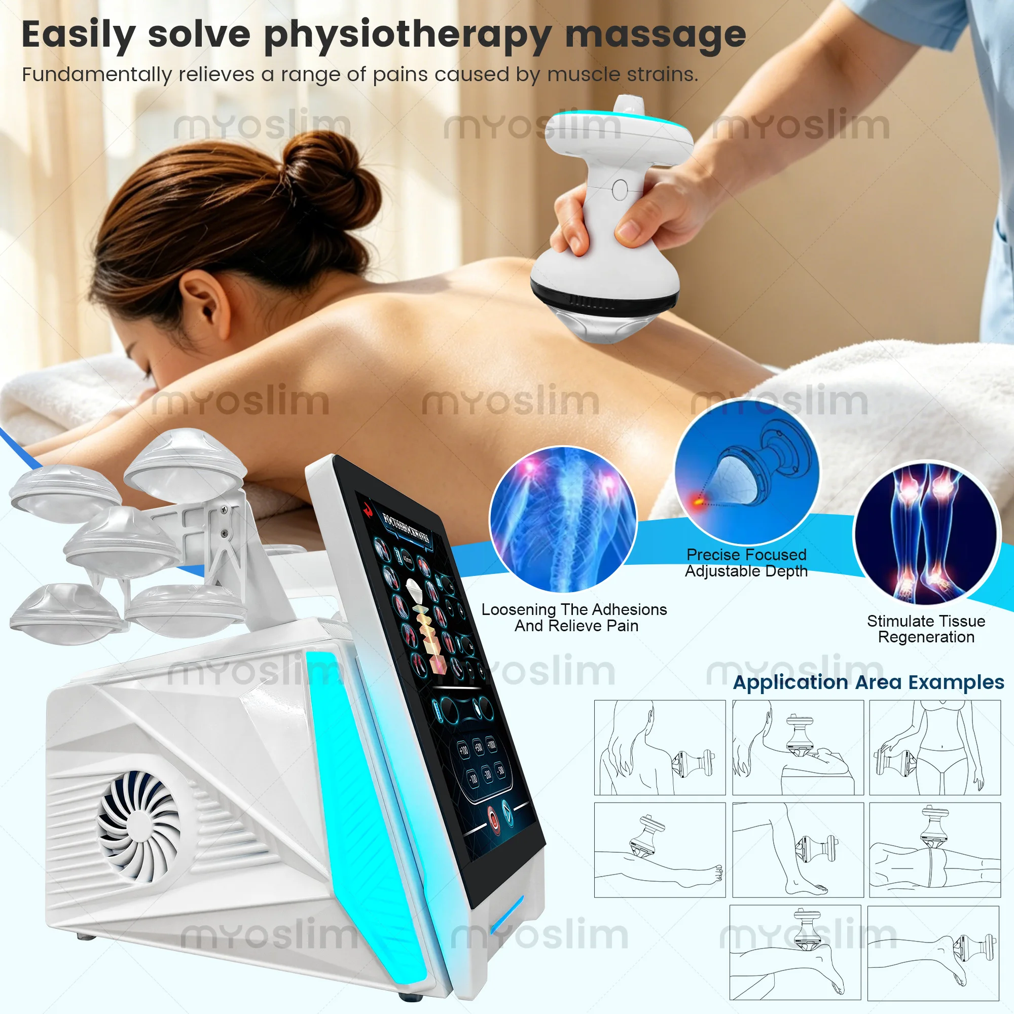 Professional 360° Roller Body Sculpting System with 6 Handles Dual-Directional Rotation Red & Blue Light Therapy Lymphatic Detox