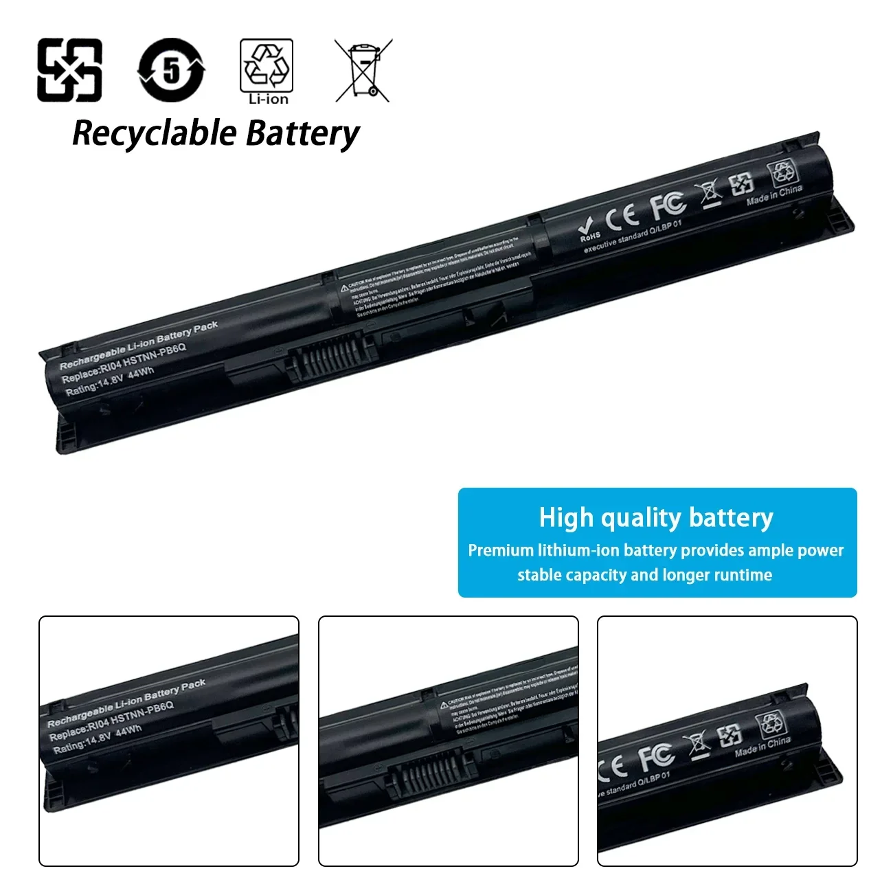 New RI04 Battery For HP Probook 450 455 470 G3 G4 For HSTNN-Q94C Q95C Q97C RI04XL HSTNN-DB7B PB6Q DB8O LB6Z 811063-421