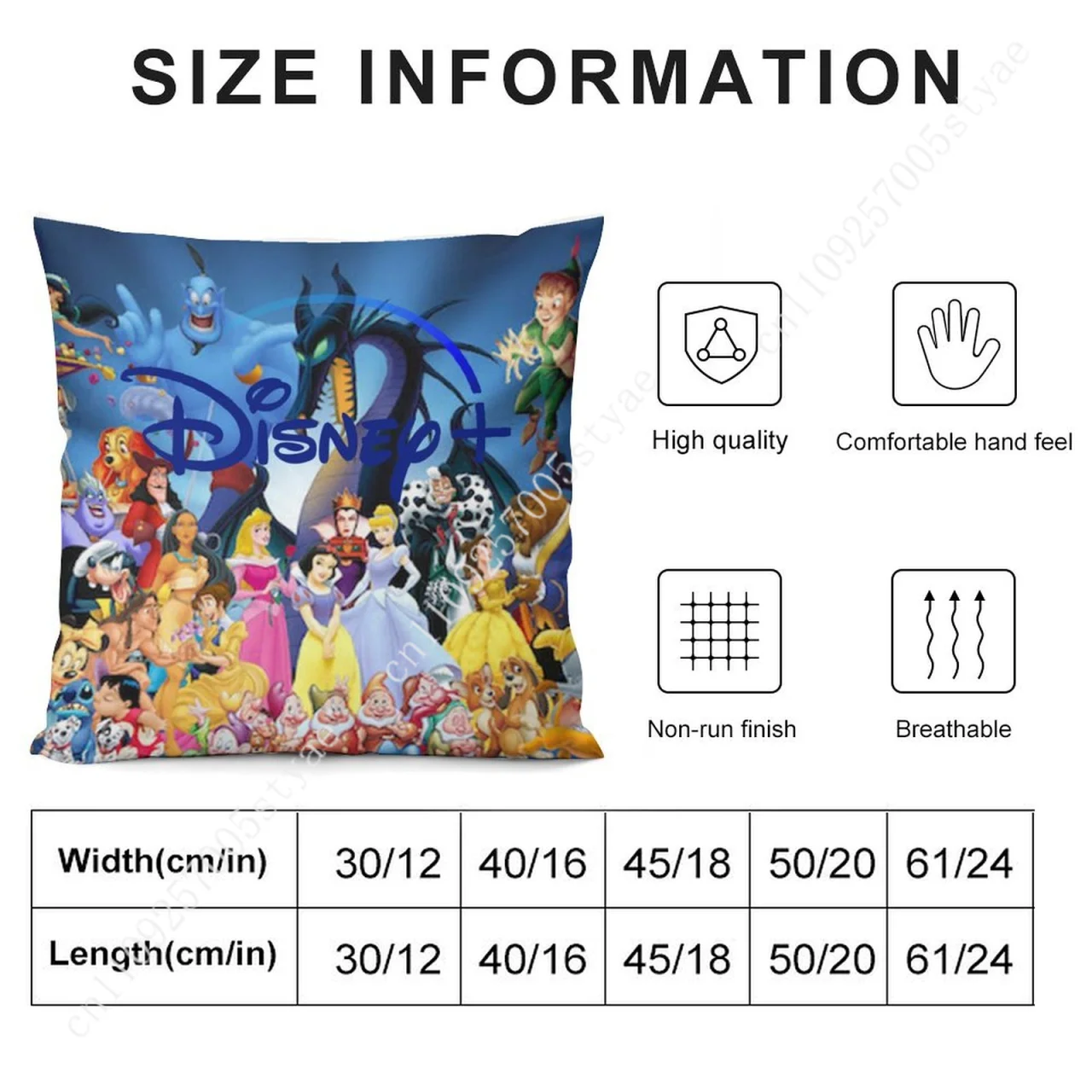 الأشرار الشر الملكة قدم llowcase ديزني الكرتون كيس وسادة لينة أريكة سرير الطفل عطلة حفلة صبي فتاة الهدايا غطاء وسادة مخصص #5