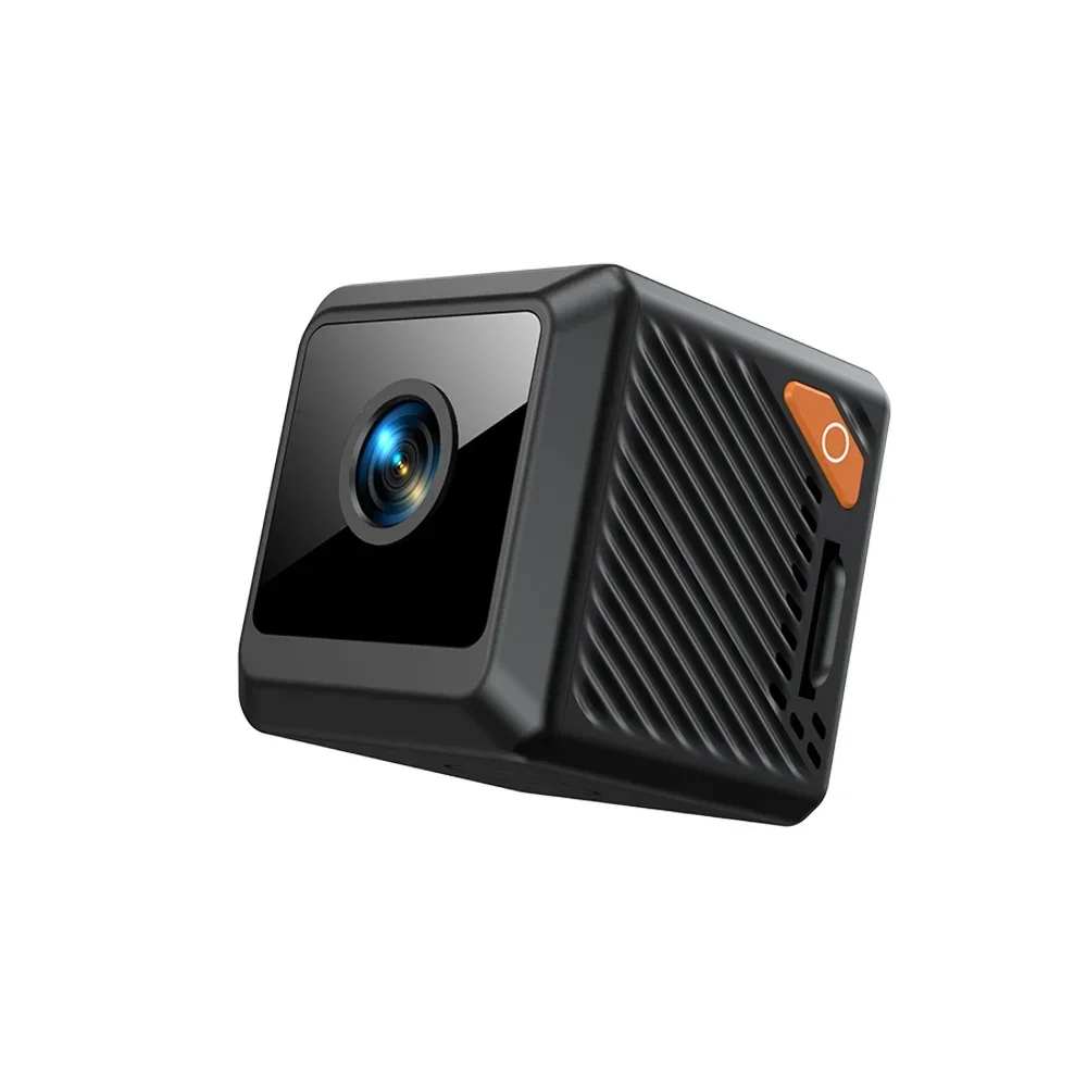 W02 Mini caméra de sécurité 1080P HD, 140 ° Grand angle, appairage Bluetooth, batterie 600 mAh, vision nocturne IR 5 M, alertes de mouvement, cloud/