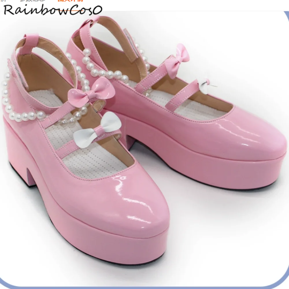 Momoi Airi プロジェクトセカイ PJSK もっともっとジャンプ コスプレ靴 ブーツ ゲーム アニメ パーティー ハロウィン RainbowCos0 W4737