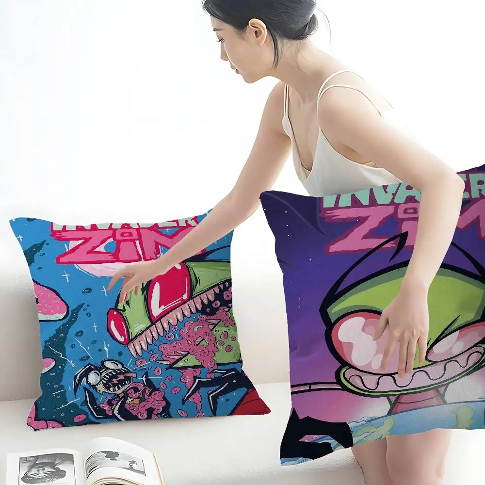 

I-Invader Z-Zim 45*45cm Cushion Cover Pillow Cover Decor Pillowcase Home Pillowcase For Couch Pillow
