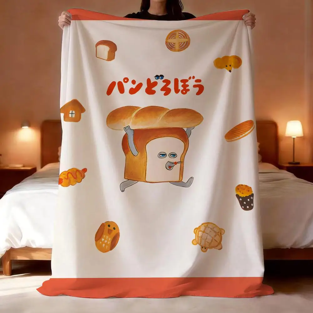 Children's Book The Bread Thief Throw Short Plush Throw Blanket Soft Skin-Friendly Multi-Scene Home Office
