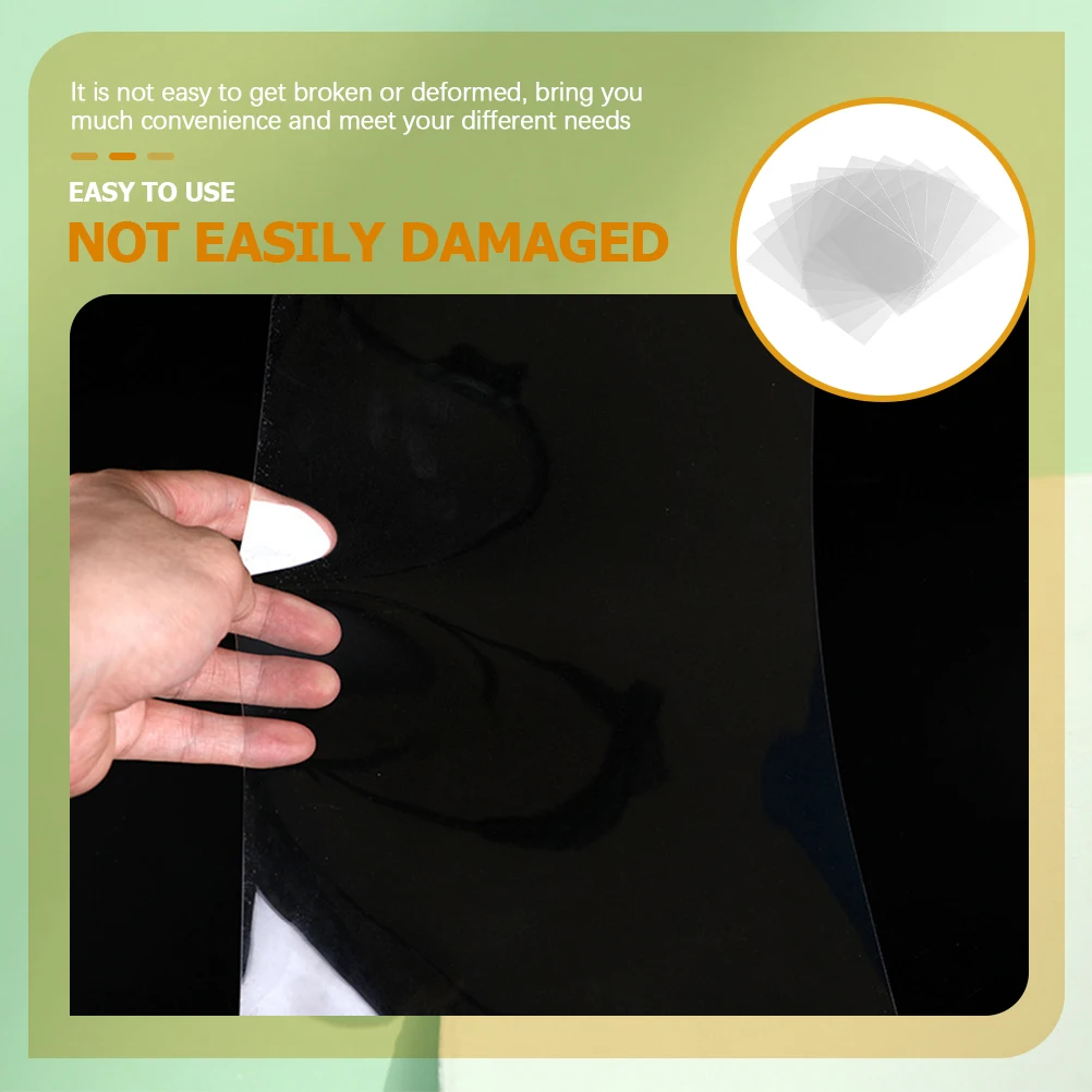 

10pcs Clear Acrylic Blanks For Crafting Projects Diy Plastic Sheets Picture Frame Resin Painting Sign Making Art Crafts Panel