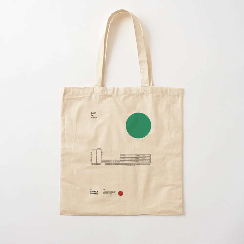 

Bauhaus Building Walter Gropius 1926, Minimal Architecture Dessau Bauhaus Design Tote Bag Canvas Canvas Tote Bag