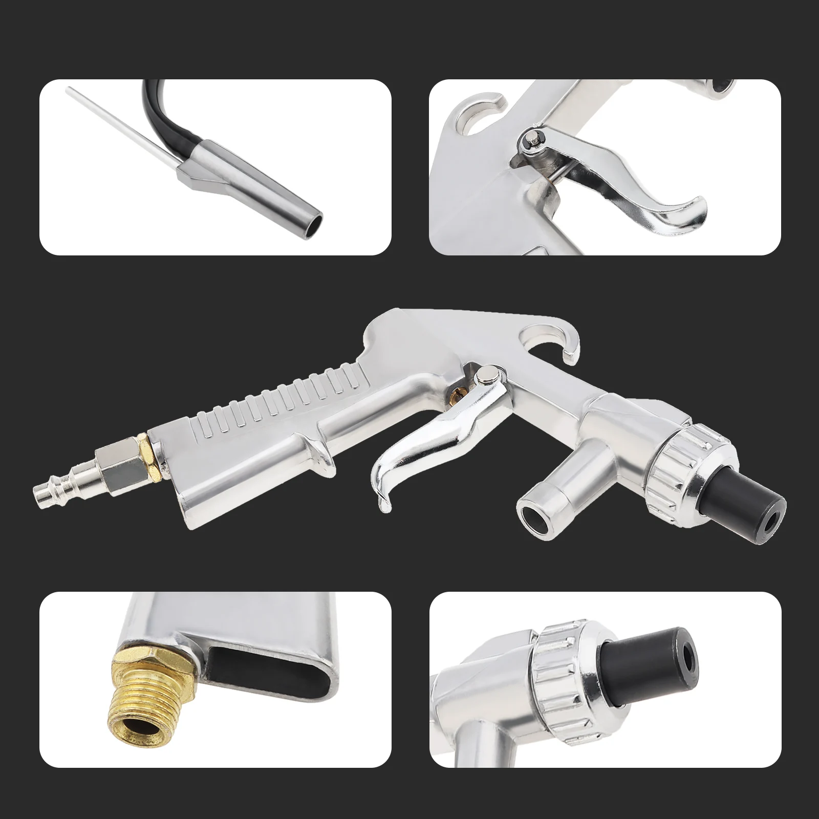 Shot Sandblaster Siphon Feed Gun 4pcs Ceramic Nozzle Tips for Rust Remove / Abrasive Sand Blasting / Sandblasting Cabinets