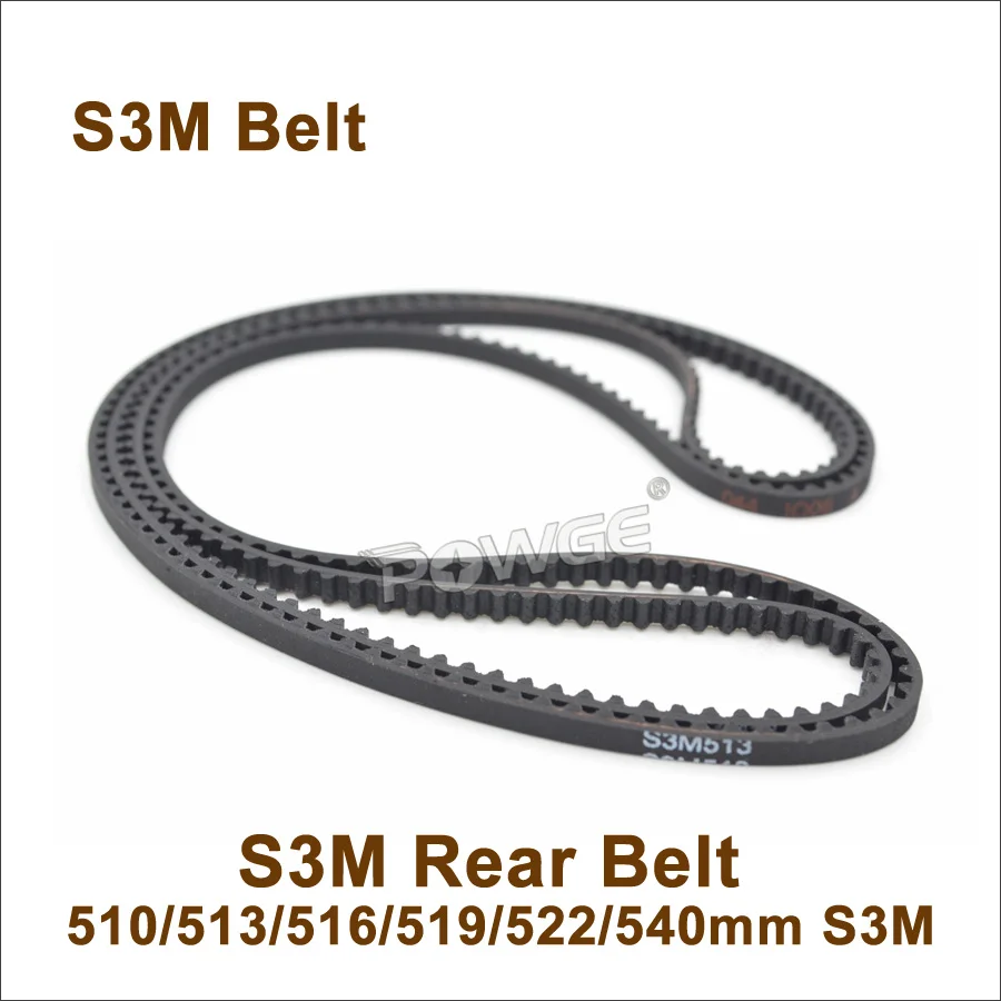 POWGE WRC Car Racing Sakura D4 D3 411/447/507/510/513/516/519/522/540/552/750mm S3M Front Timing Belt Drift Racing Car 3Racing
