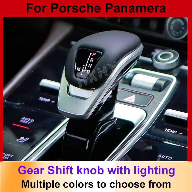 

2026 New Upgrade LED Leather Gear Shift Knob For Porsche Panamera 970 2010-2016 With Lighting Function Car Accessories Kit