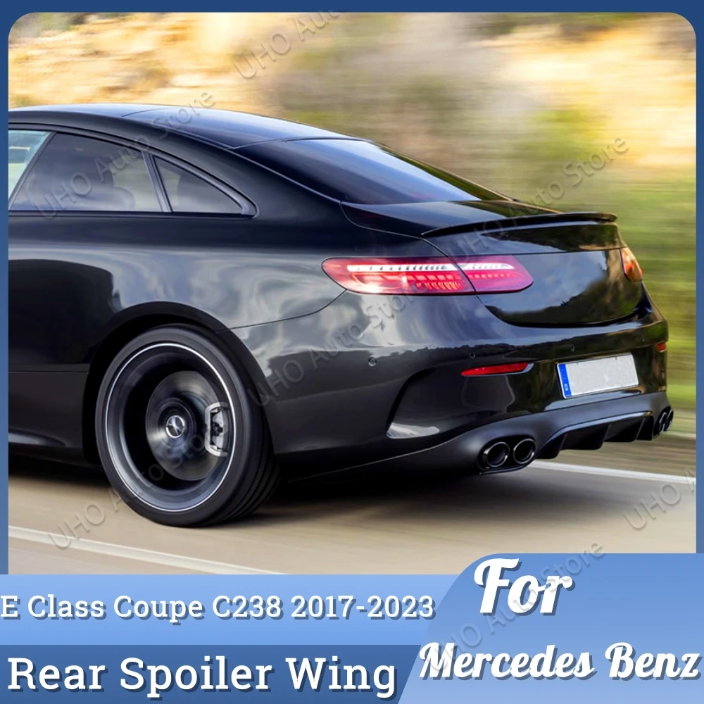 

For Mercedes Benz E Class Coupe C238 W238 Rear Boot Trunk Spoiler Wing Splitter E200 E220 E300 E350 E400 AMG 2016-2023