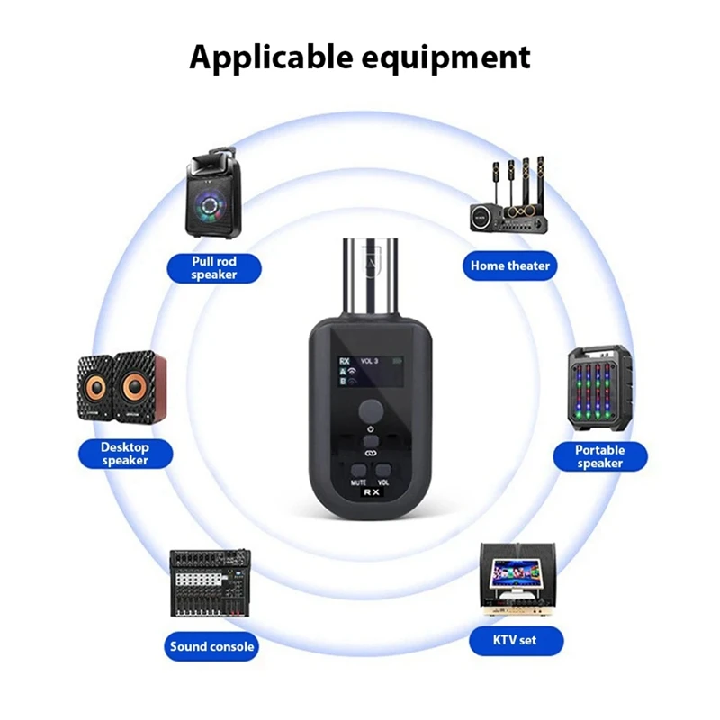 SL-100 Microphone Wireless Xlr Transmitter Receiver UHF Wireless Mic System For Audio Mixer Electric Guitar Bass Noise