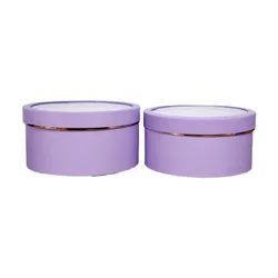 Round Flower Paper Boxes, Transparent Window, Bouquet Packing, Romantic Valentine's Day, Wedding, Birthday Gift Box, 2Pcs Set