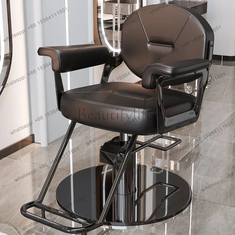 Sillas de Barbero Modernas de Lujo, Silla de Salón de Estilo Nórdico Simple y Profesional, Sillón de Barbero Ergonómico y Cómodo, Muebles de Salón