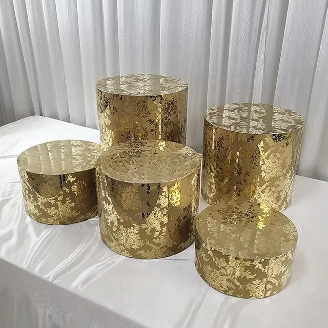Stainless steel dessert table self-service riser set self-service cake snack display stand party catering