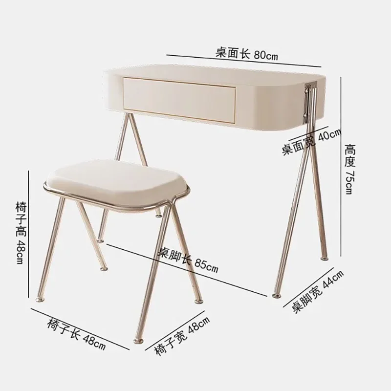 Tocador nórdico para dormitorio, silla De cajón, Tocador De Maquillaje, mesa clásica, almacenamiento De lujo, decoración para niñas