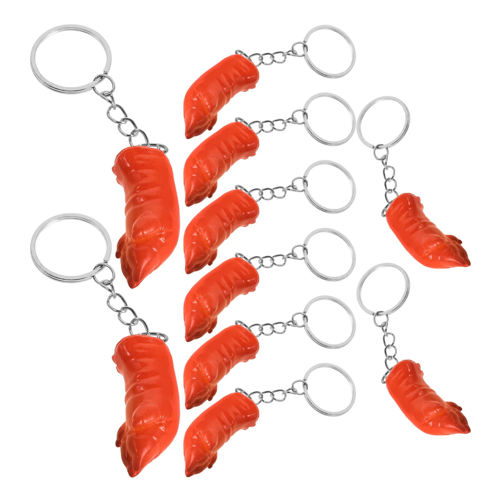 

10Pcs Pig's Feet Keychain Cute Realistic Food Pendant Bag Hanging Charm Backpack Purse Charm Unique Funny Key Ring Ornament