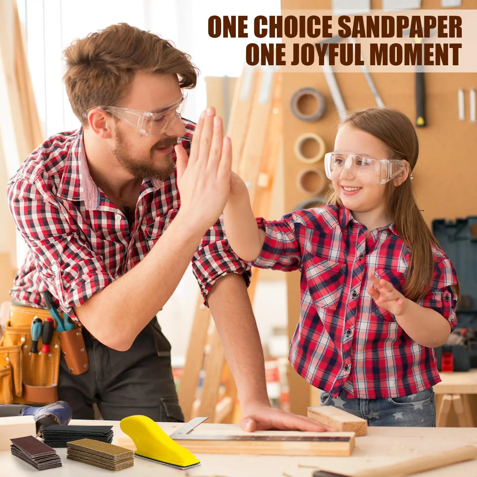 Micro Detail Sander Paper Kit 71-131Pcs Wet Dry Sandpaper Assorted Grit 3.5”x 1”Hand Sanding Block with Hook and Loop Sanding