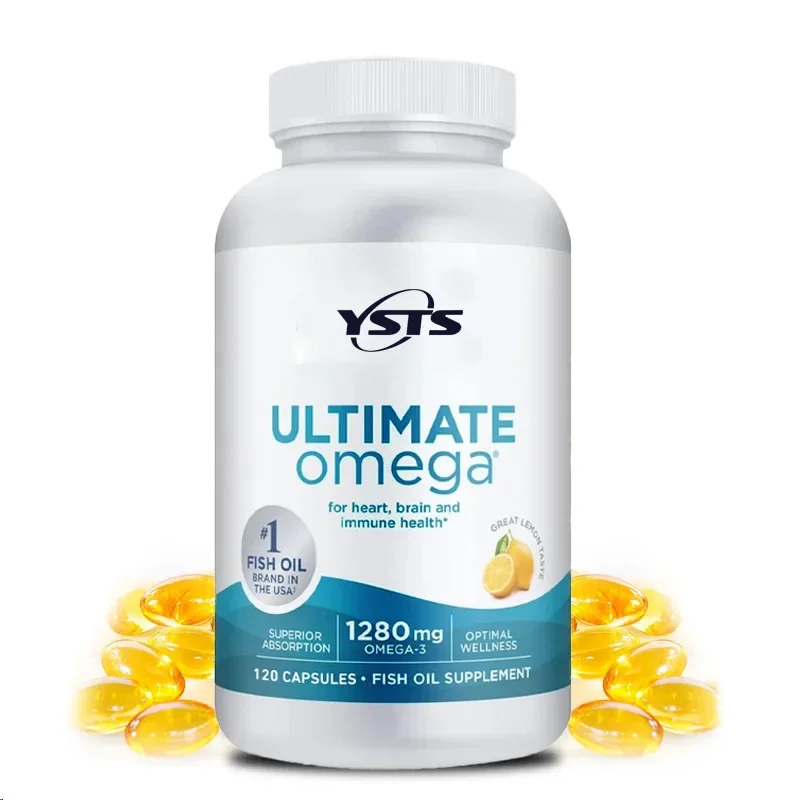 Omega 3 Fish Oil-Benefits The Cardiovascular System, Protects Eye, Supports Cognitive, Eye and Skin Health, Improve Intelligence