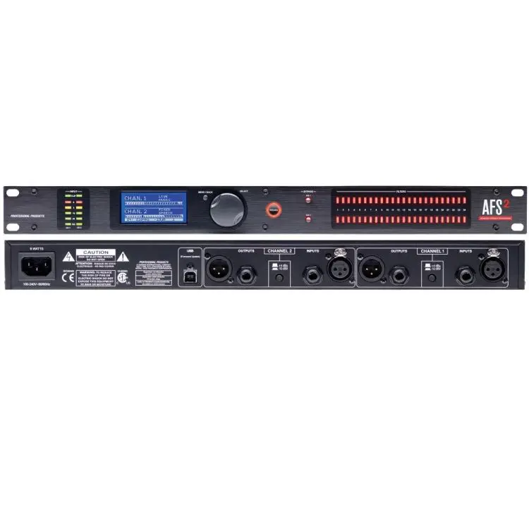 

DBX AFS2 Full LCD Display Feedback Suppression Processor Audio Processor Drive Rack DBX Audio Processor