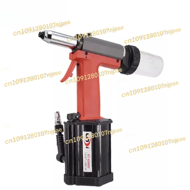 Lingdi AT-6048V Rivetto pneumatico autoaspirante 6.4 Tirare chiodo in acciaio inossidabile Tirare chiodo Rivetto Strumento di rivettatura