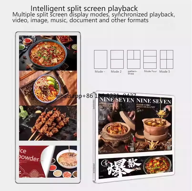 

18.5/21.5/24 Inch Elevator Network USB Advertising Machine Building HD LCD Dual Display Screen