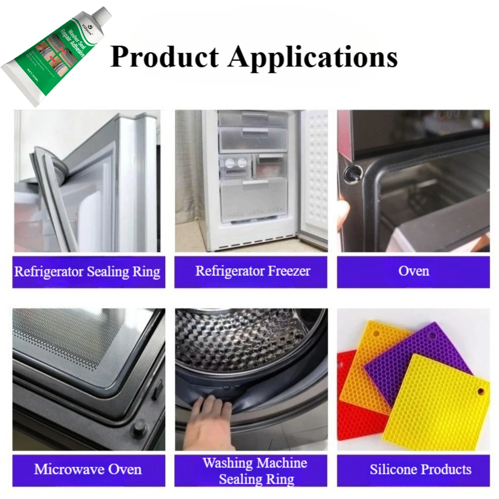 Washing Machine Sealing Ring Repair Glue Door Frame Gasket Repair Rubber Ring Repair Car Refrigerator Sealing Strip Strong Glue view 6