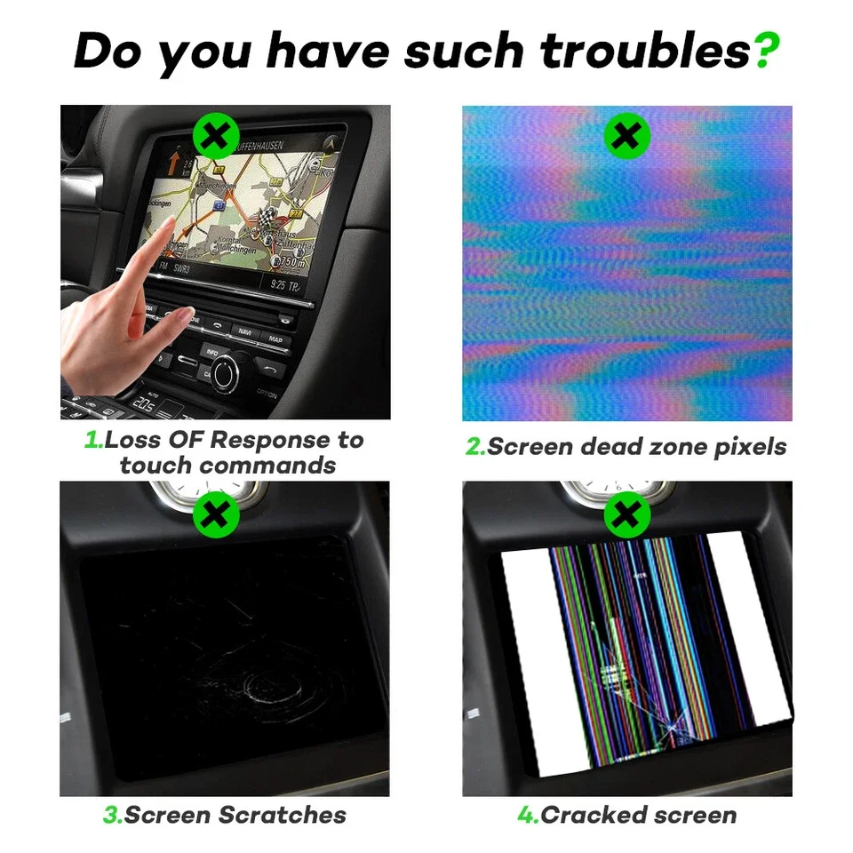 

Новый 7-дюймовый ЖК-дисплей C070EAT01.0 с сенсорным экраном для автомагнитолы Dodge Challenger UAG Radio VP2 Navigation, OEM-монитор для автомобиля.