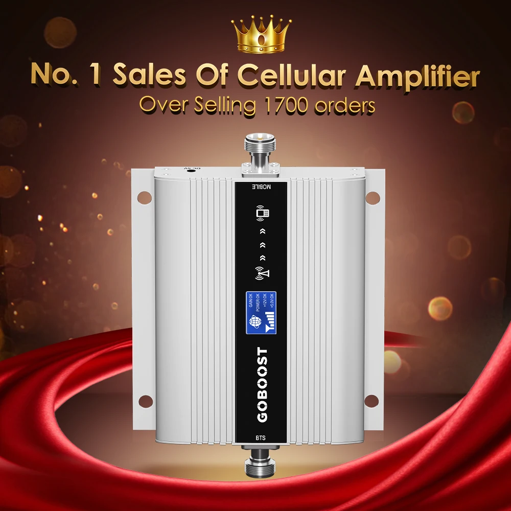 Cellular Amplifier GOBOOST Cellphone Signal Booster DCS Repeater 4G Mobile LTE 1800mhz Moblie Cell Phone Band 3 Signal Amplifier