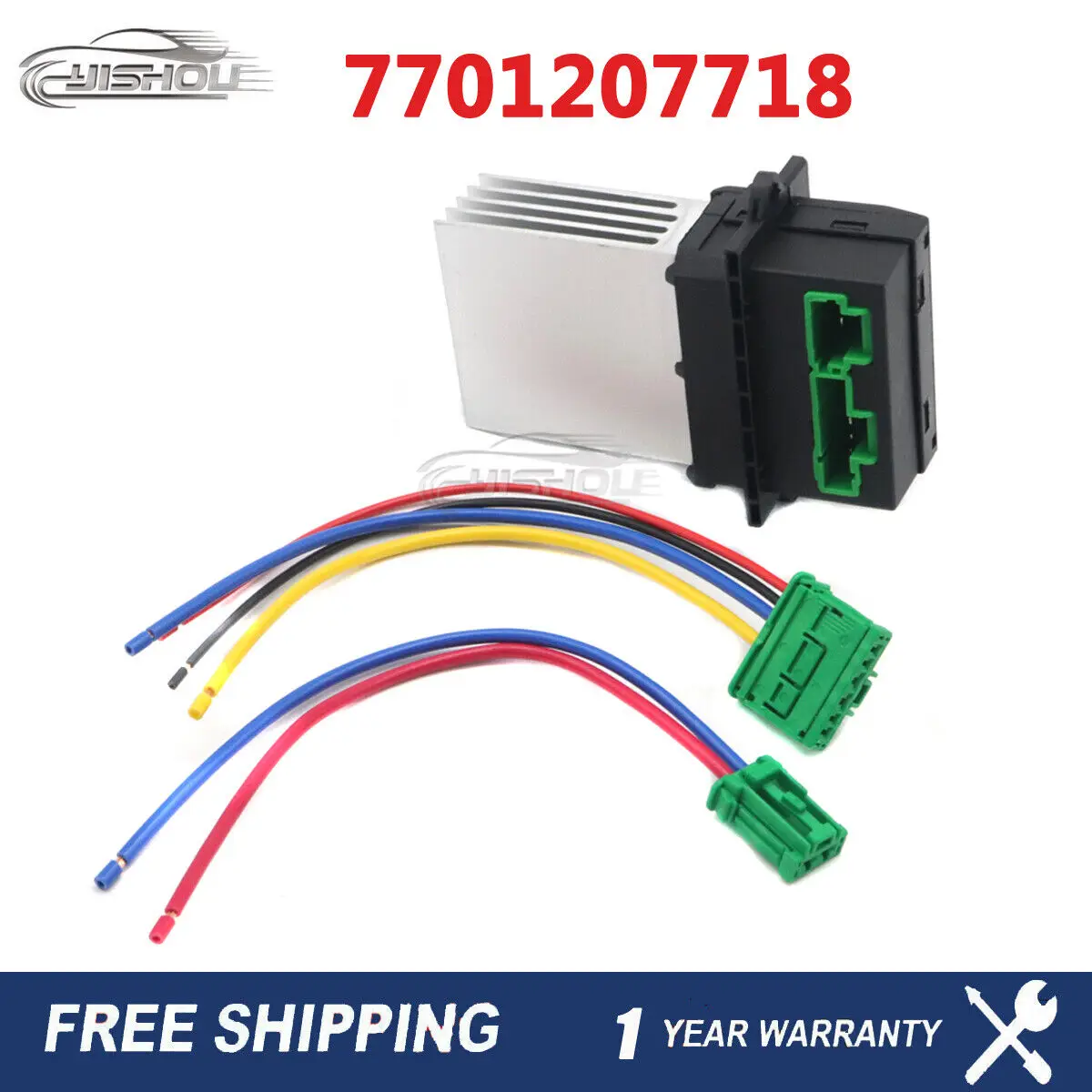 

7701207718 Car Heater Blower Resistor For Citroen Peugeot 107 207 7701048390 6441L2 6441W6 New