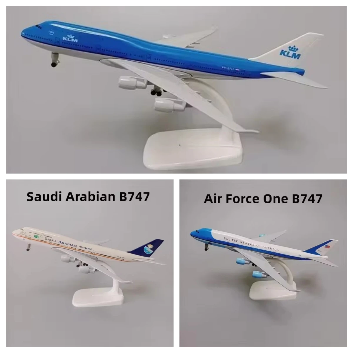 Model Airplane Toys 20cm Plane Die-cast Model Planes B747 Airplane Model Aircraft Suitable for Collection & Christmas Birthday