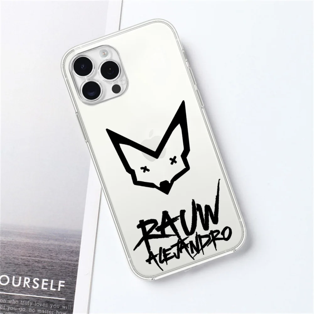 Rapper R-Rauw A-Alejandro For Samsung Galaxy S23 S22 Ultra Plus Note 20 Ultra10 Plus A71 70 A52 Transparent Phone Case