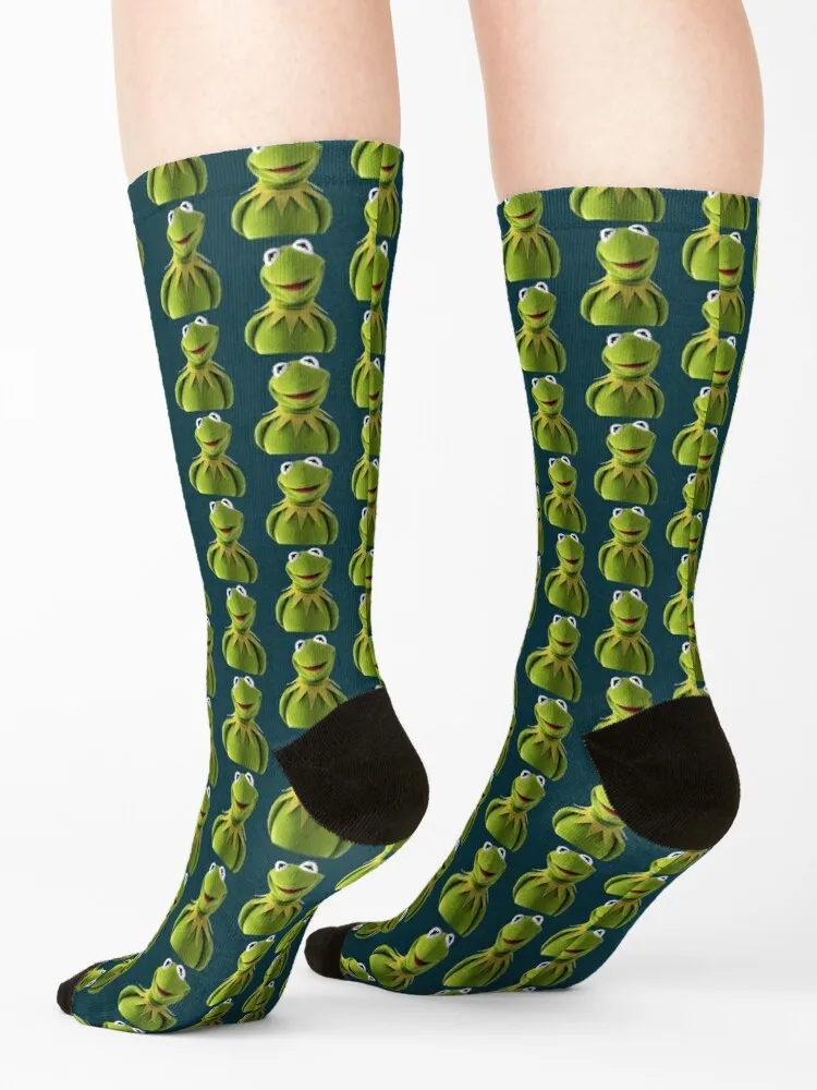 Happy Kermit Socks halloween summer Rugby FASHION Socks For Men Women's