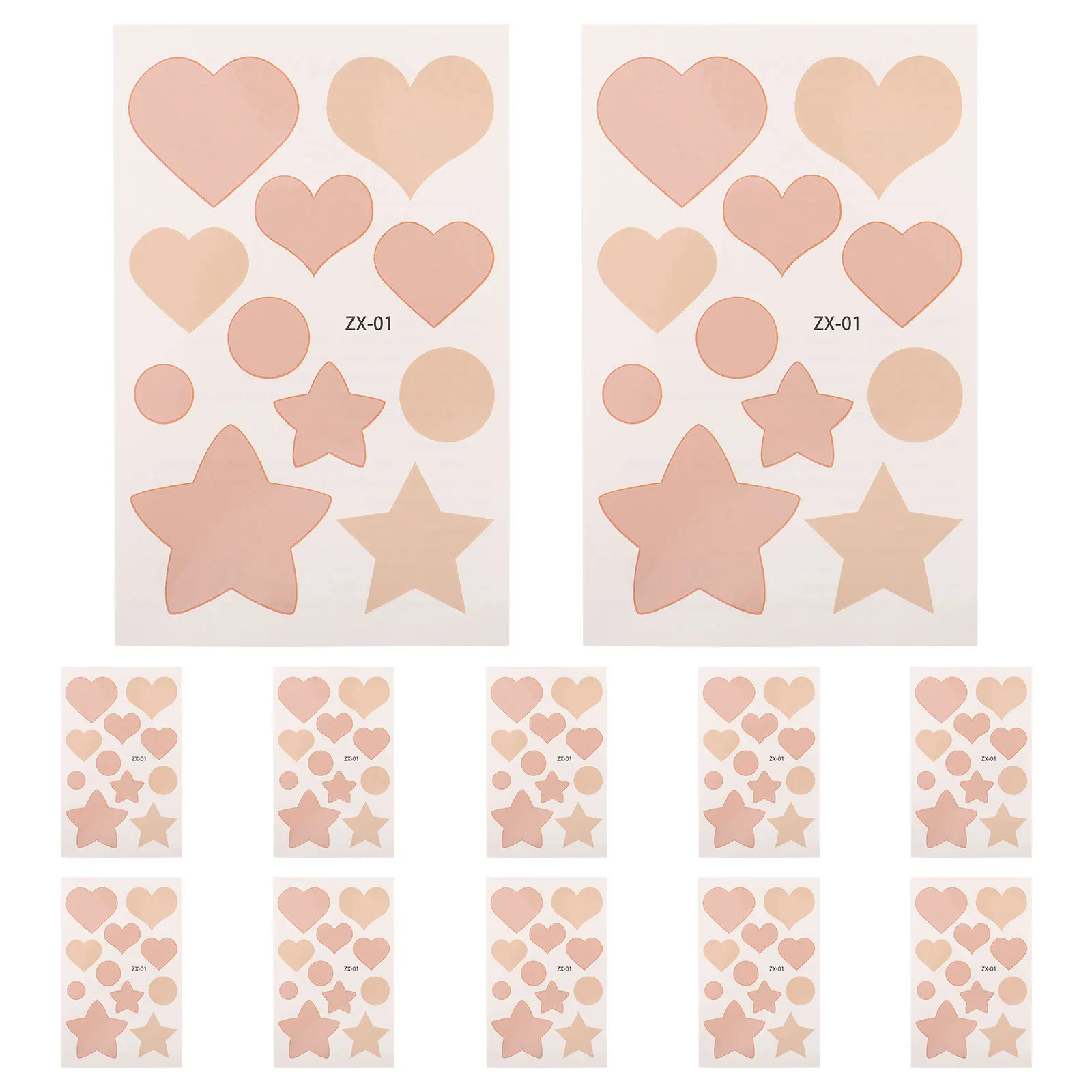 

12Pcs Invisible Scar Sheets Self Adhesive Soft Breathable Scar Relief Patches for Acne Burns Birthmarks Dark Spots Cover Up