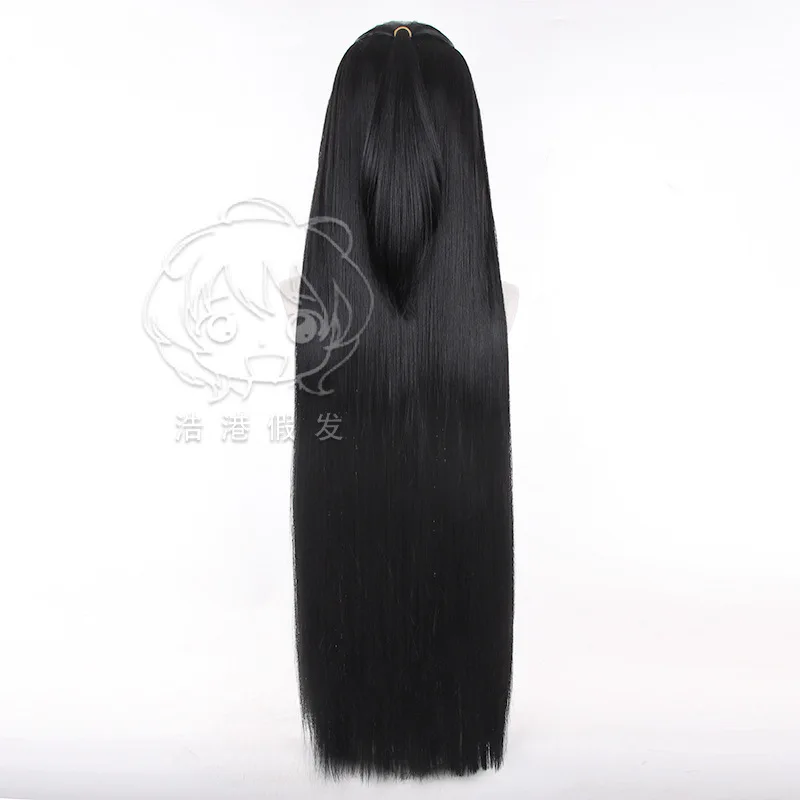 Astra Yao Cosplay Wig Zenless Zone Zero Role Play Costume Accessories Women Black Straight Hair Halloween Stage Performance Prop