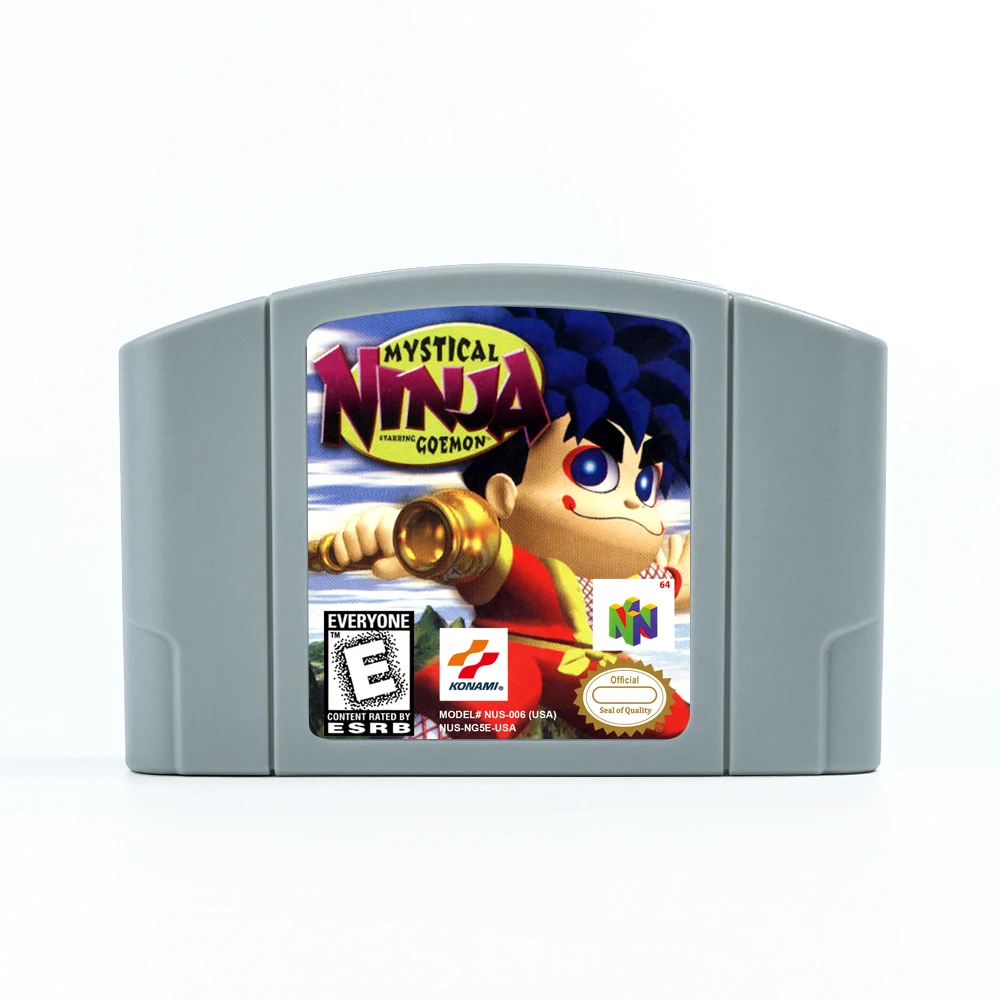 Mystical Ninja - Starring Goemon N64 Cartridge USA EUR Game Card For 64bit Game Consoles