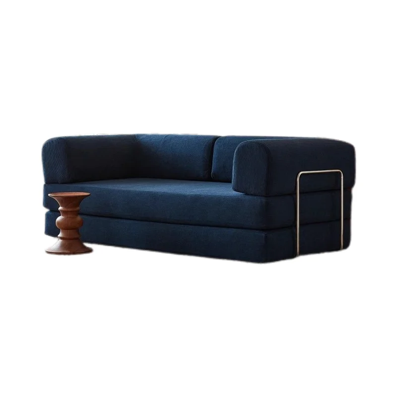 Compression sofa, small apartment retro American style, removable and washable module sofa, lazy sofa bed