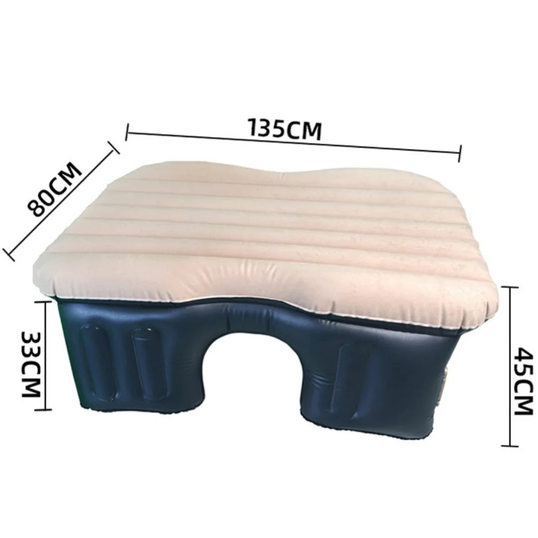 

Car Velvet Mattress Automatic Air Mattress Inflatable Travel Mattress Bed Universal for Back Seat Multi Functional Sofa Pillow