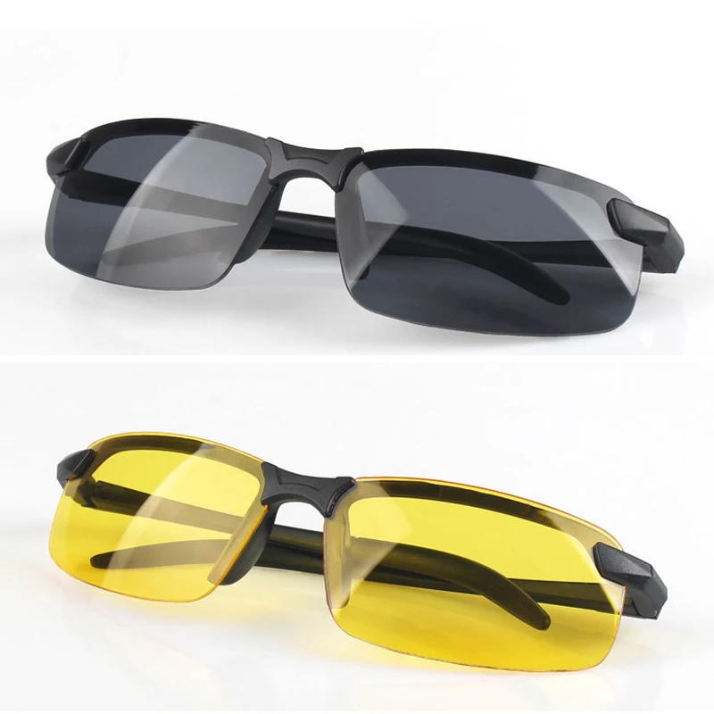 New Night Vision Drivers Goggles Fashion Outside Polarized Anti-UV Yellow Lens Anti-Glare Glasses Anti Glare Car Driving Glasses