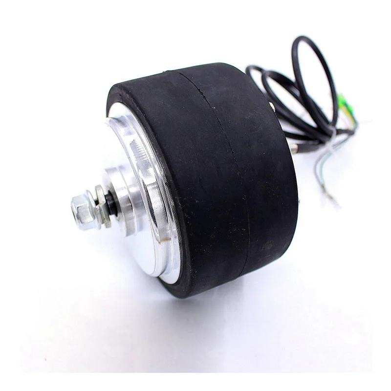 24V 250W 4inch Geared Low Speed Brushless Hub Motor Wheel With Hall Sensor for Trolley