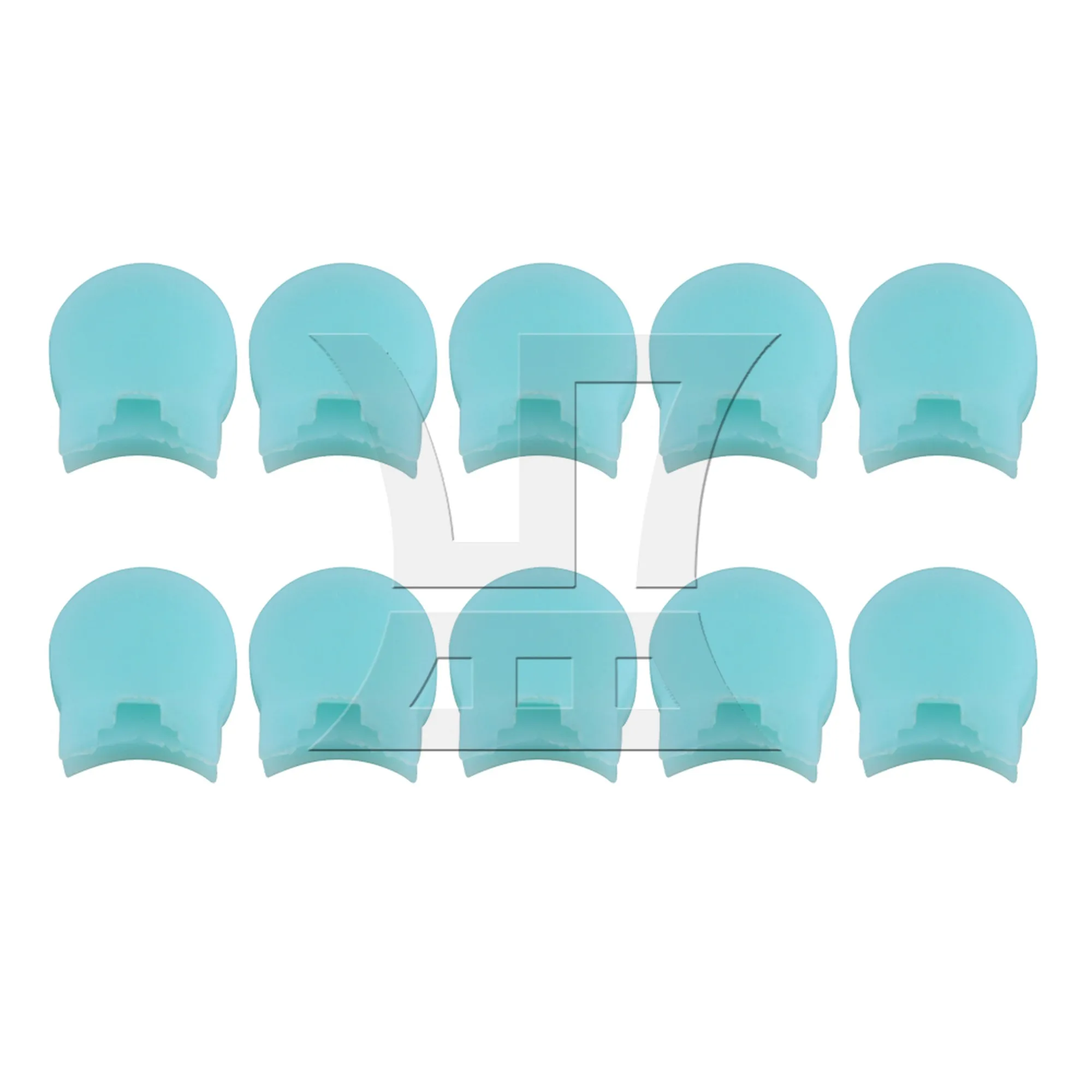 

Yibuy 10 Pcs Blue Finger Rest Clarinet Rest Woodwind Instrument Part 2x2x1cm