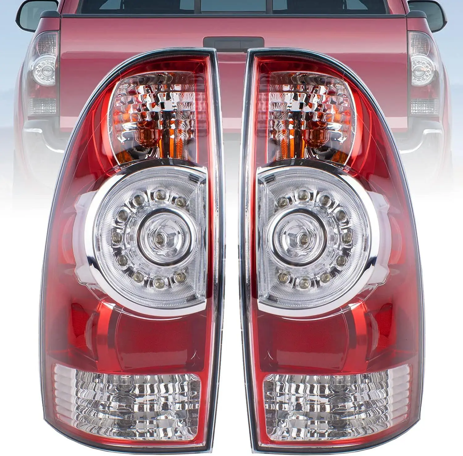 

LED Rear Brake Lamp Tail Light Turn Signal Lights For Toyota Tacoma Pickup 2005 2006 2007 2008 2009-2015 8156004160 8155004150