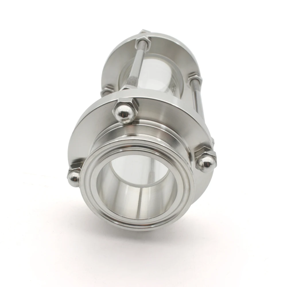 DIOPTER 3/4 "-4" PIPE SANITARY FLOW SIGHT GLAS, GESCHIKT FÜR 19-108MM PIPE DIAMETER SS304 316L EDELSTAHL HOMEMADE – Detail 4