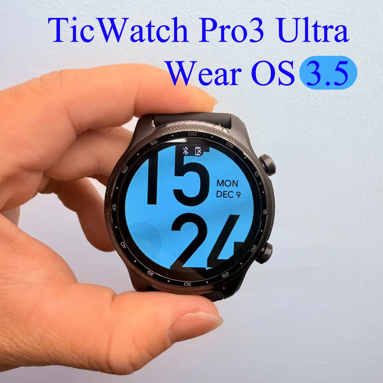TicWatch Pro 3 Ultra (يتم استخدامه. )Mobvoi Wear OS3.5 نظام جديد ساعة رياضية خارجية ذكية بلوتوث / واي فاي / عداد الخطى