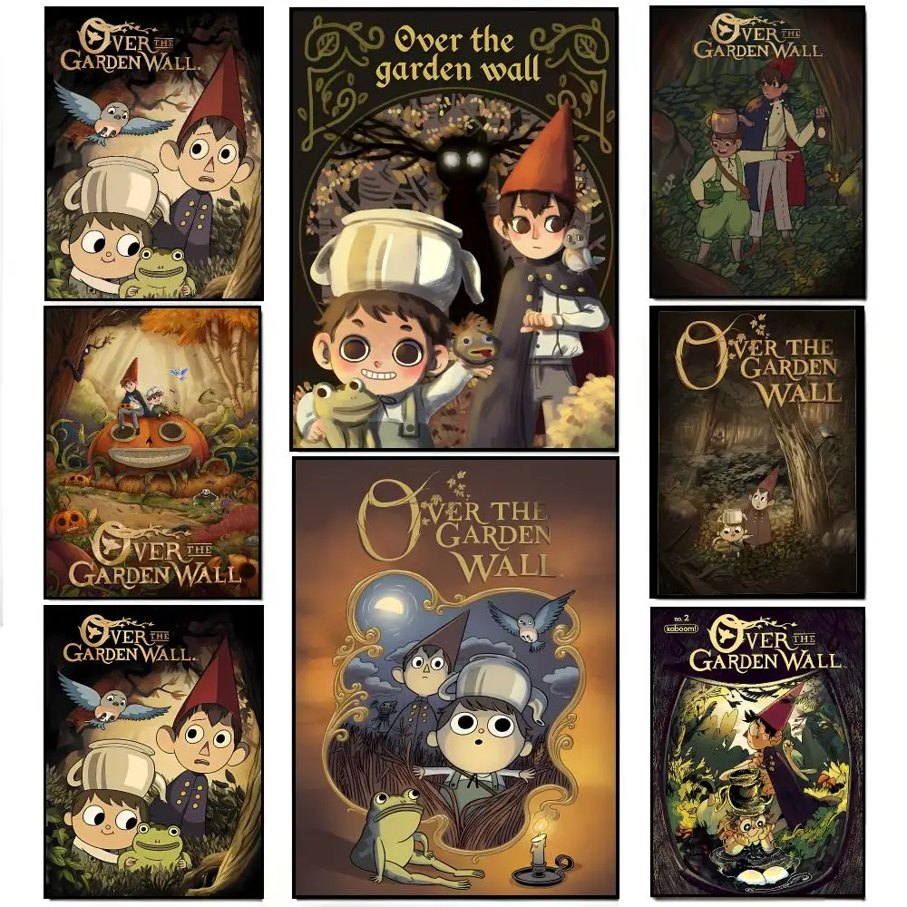 Whimsical Animated Series O-Over The Garden Wall Poster Elegant Indoor Artwork Design & Contemporary Home Decor