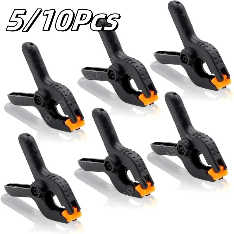 5/10pcs 2inch Spring Clamps DIY Woodworking Tools Plastic Nylon Clamps for Woodworking Spring Clip Photo Studio Background Clip