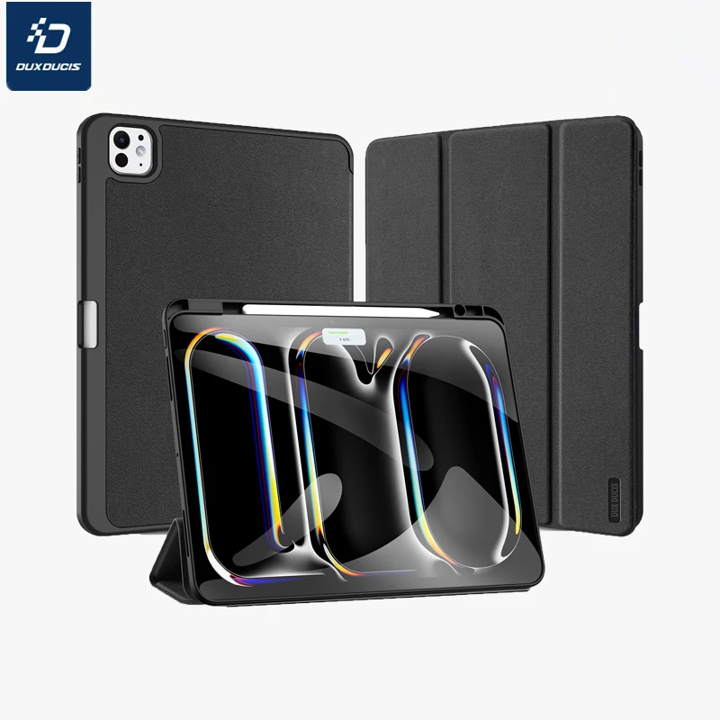 

DUX DUCIS тканый защитный чехол для планшета для Apple iPad Pro 13 (2024), защита от падения, слот для ручки, тройная подставка, защитный чехол