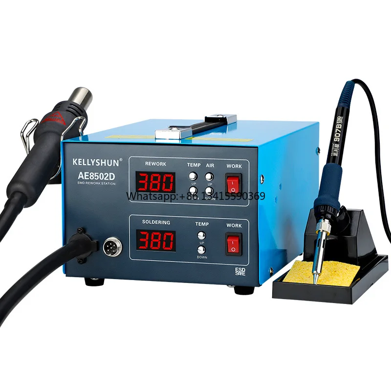 

AE8502D 2 in 1 Soldering Station Rapid Heating Smart Soldering Station LED Digital Display Soldering Station