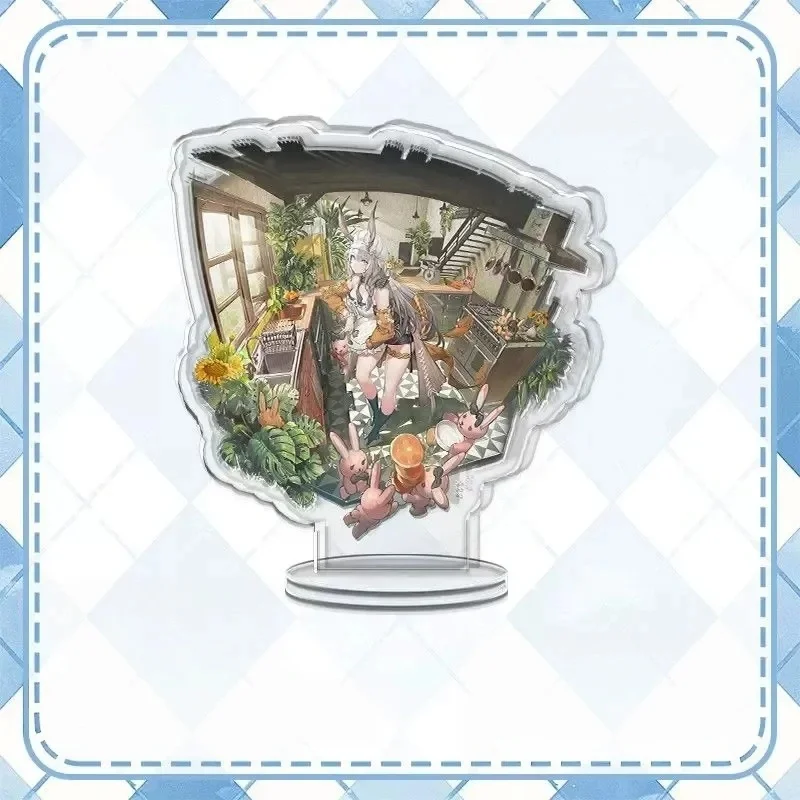 Q Version Arknights Anime Game 15CM Cartoon Character Amiya,Doctor,Kal'tsit Cosplay Acrylic Stand Model Plate Keychain Gifts