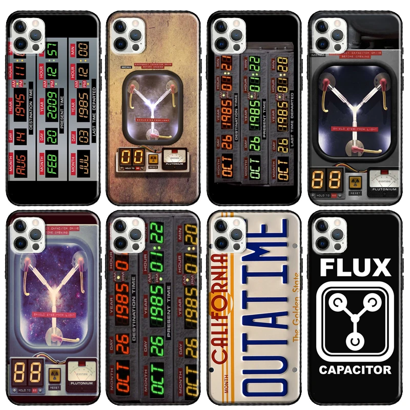 Back to the Future Flux Capacitor Phone Case For Apple iPhone 13 11 Pro Max 12 mini X XR XS Max 8 7 Plus SE 2020 Cover Shell