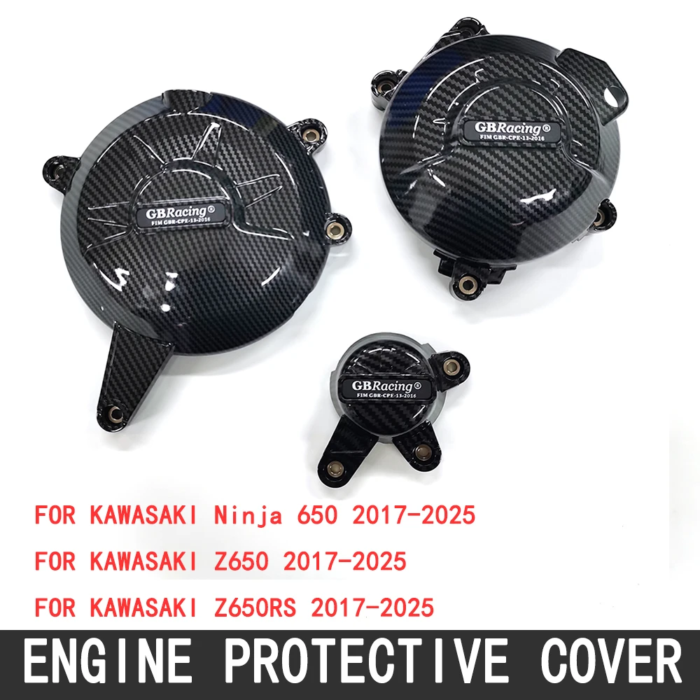 

For KAWASAKI Z650, Z650RS & Ninja 650 2017-2025 Motorcycles Engine Protection Cover For GB Racing