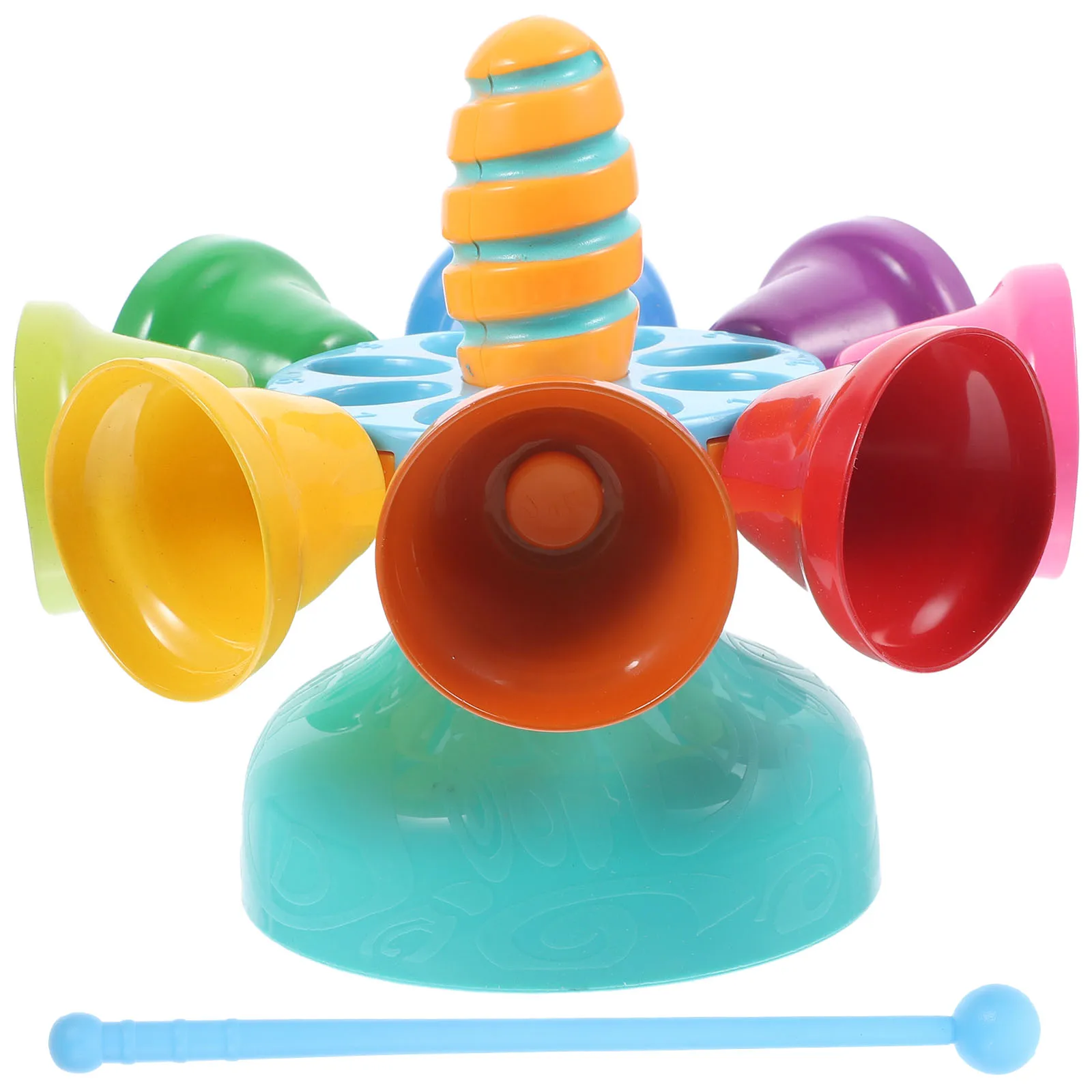1Set Music Bell Percussion Instrument Baby Rotating Educational Sensory Music Development Preschool Children's Entertainment